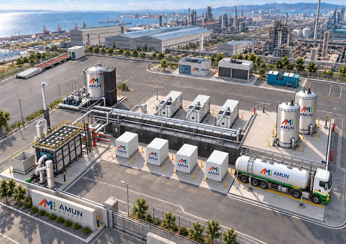 Rendering of the Pohang ammonia-to-power site